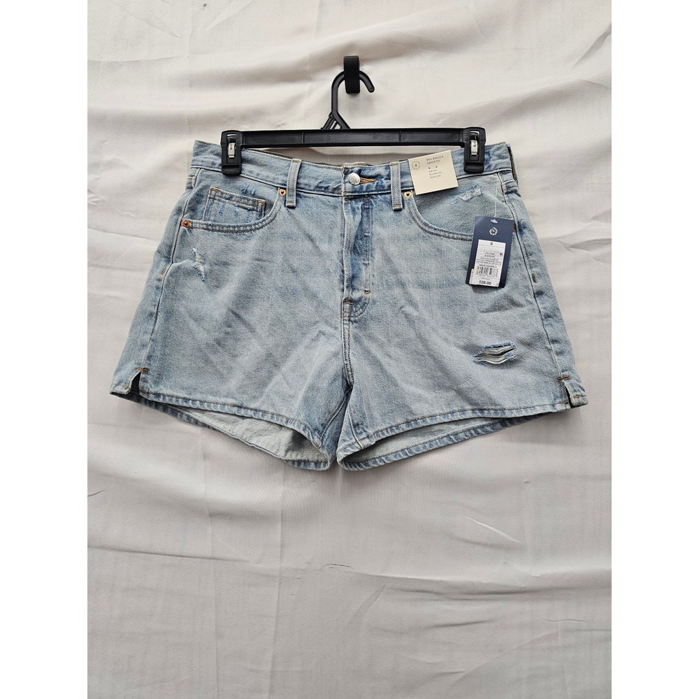 Universal Thread Womens 90s Baggy Shorts Blue Cotton Relaxed Size 8